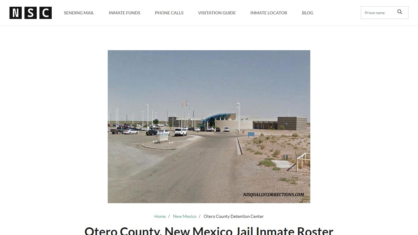 Otero County, New Mexico Jail Inmate List